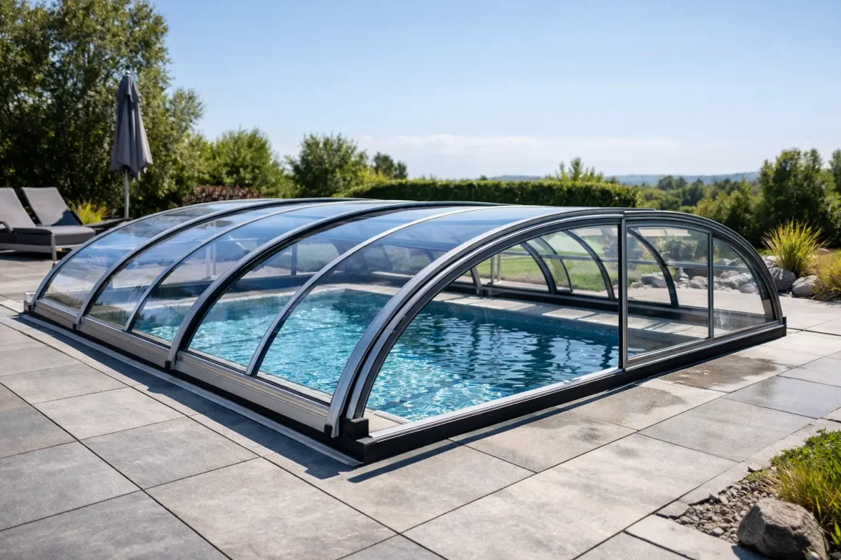 Copertina pentru piscina din policarbonat