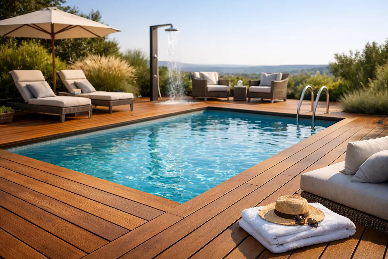 Deck piscina: protecție, design și confort