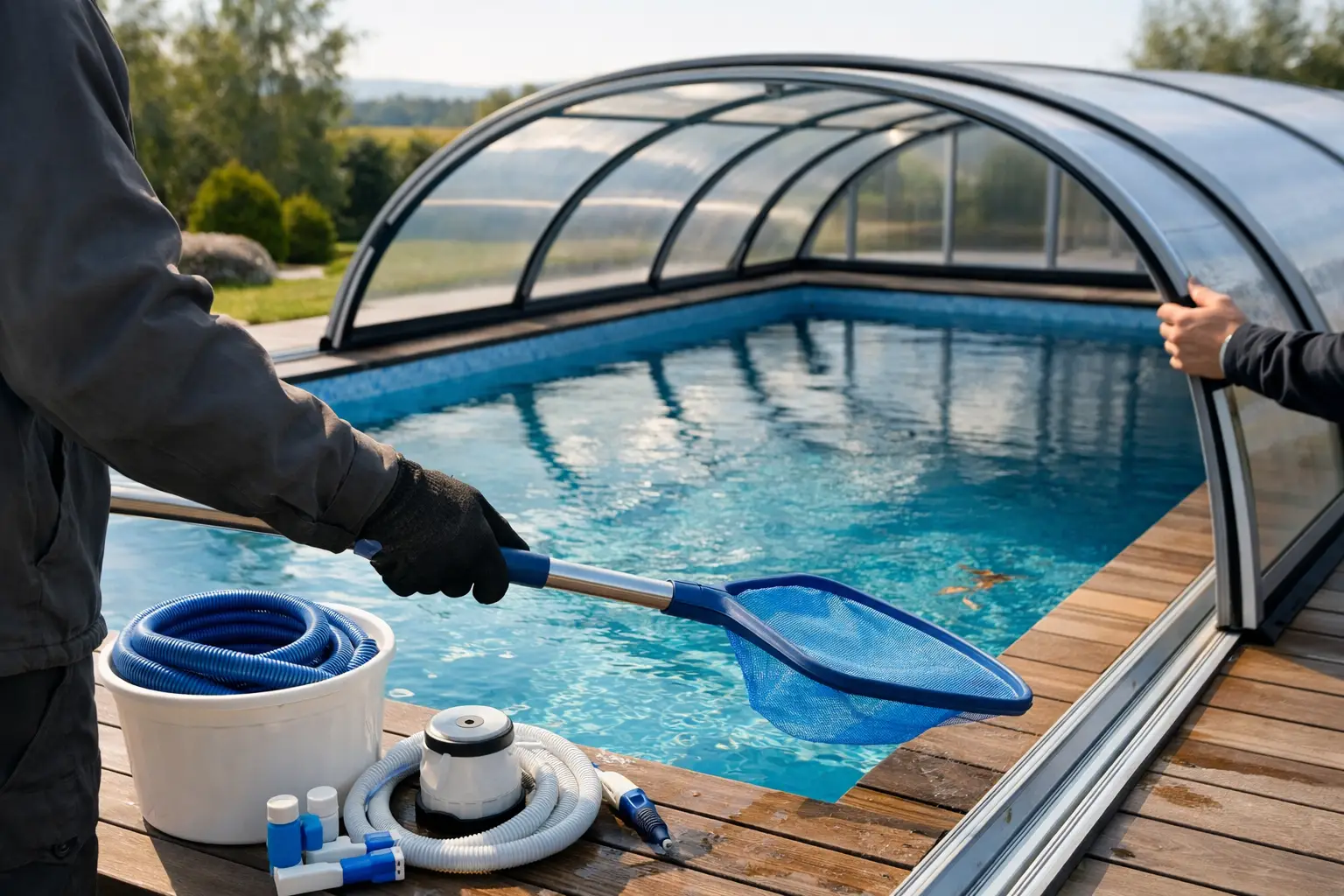 Cum închizi piscina pentru sezon corect