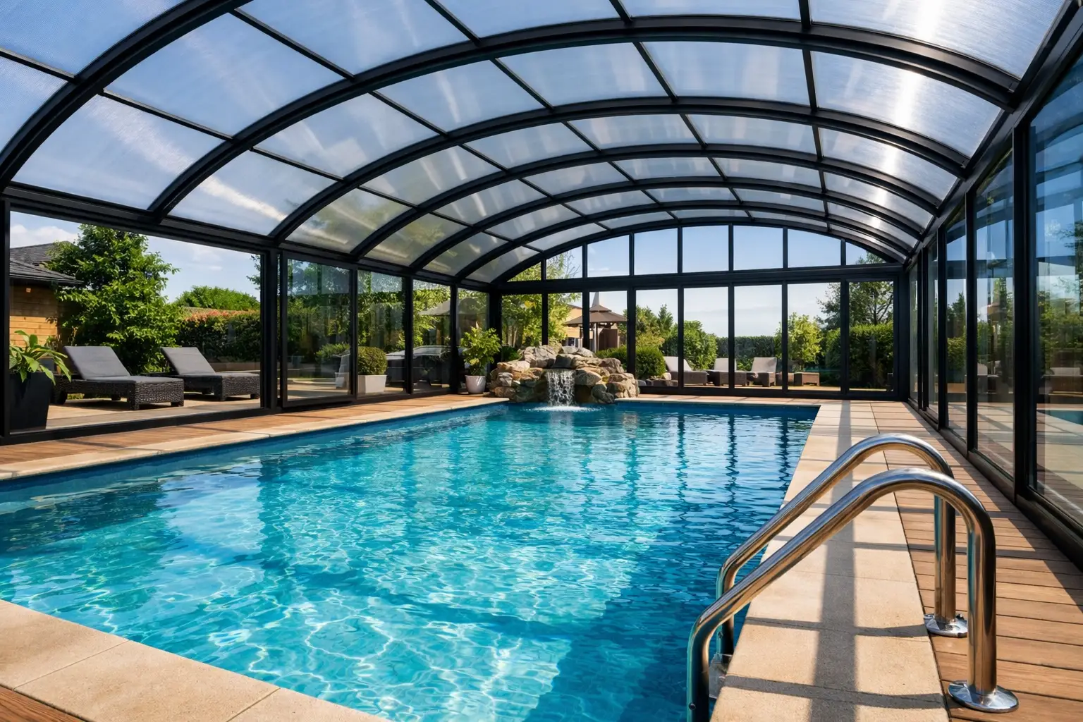 Exemplu proiect piscină acoperită integral