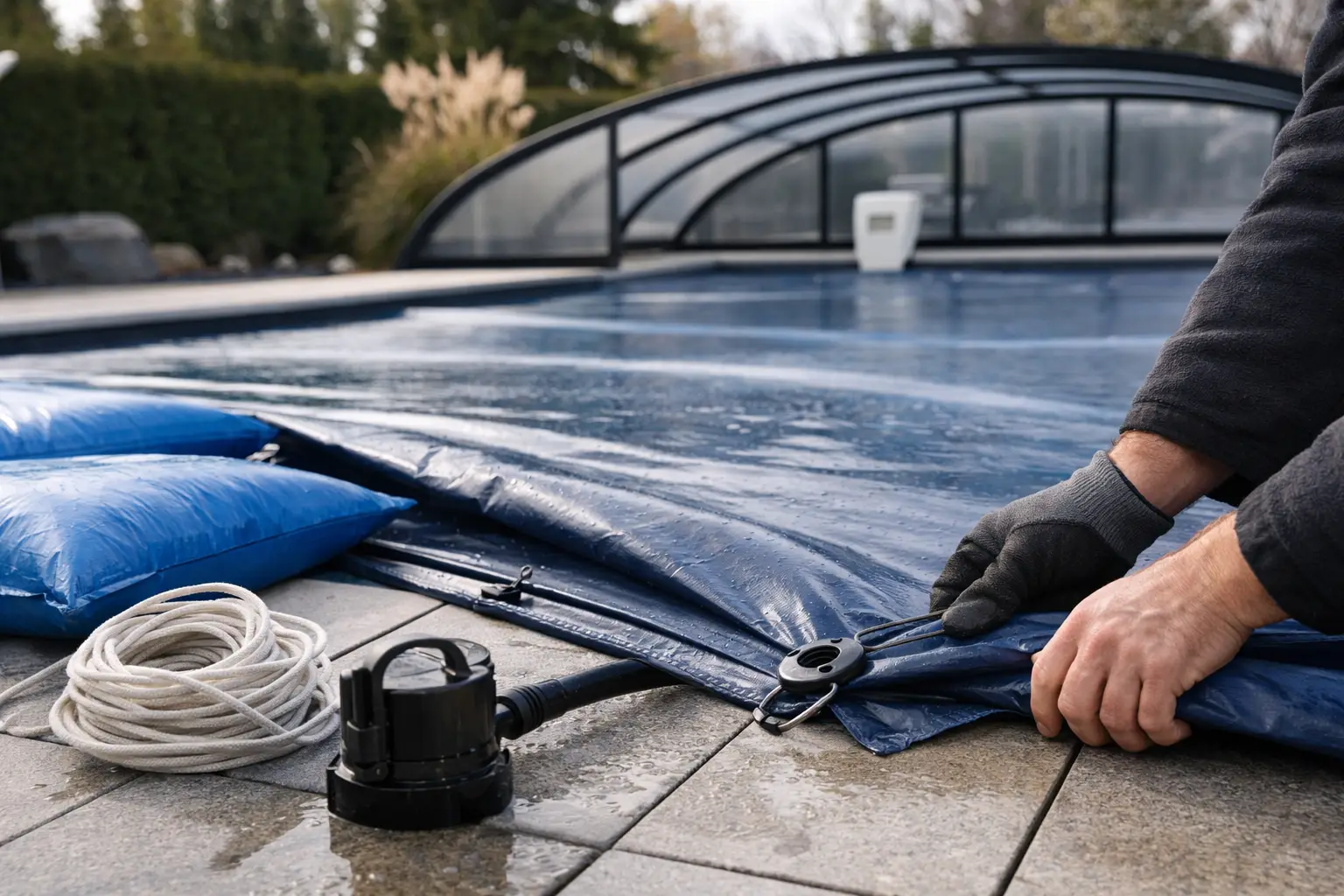 Ghid închidere piscină pentru iarnă