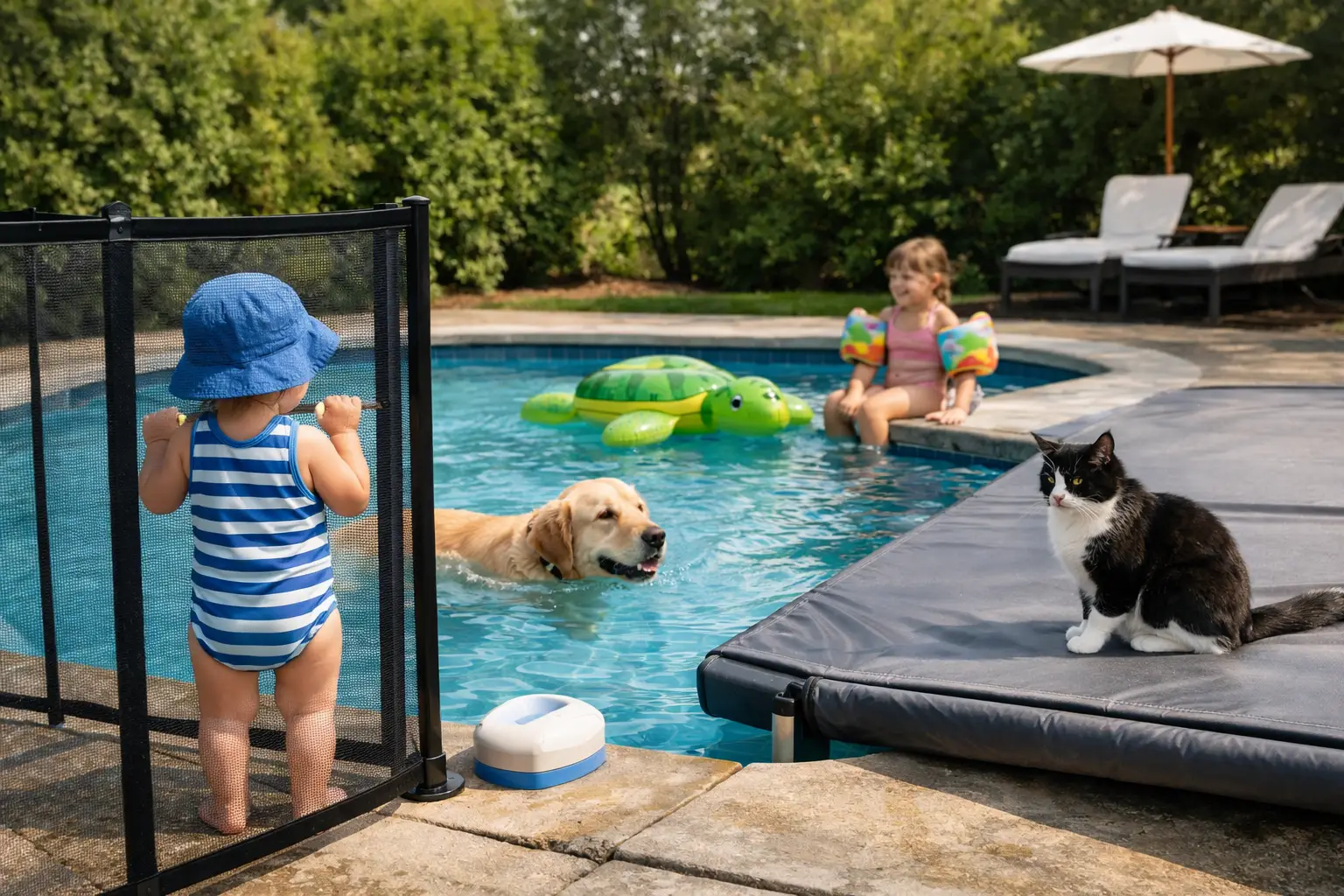Protectie piscina copii animale: ce alegi