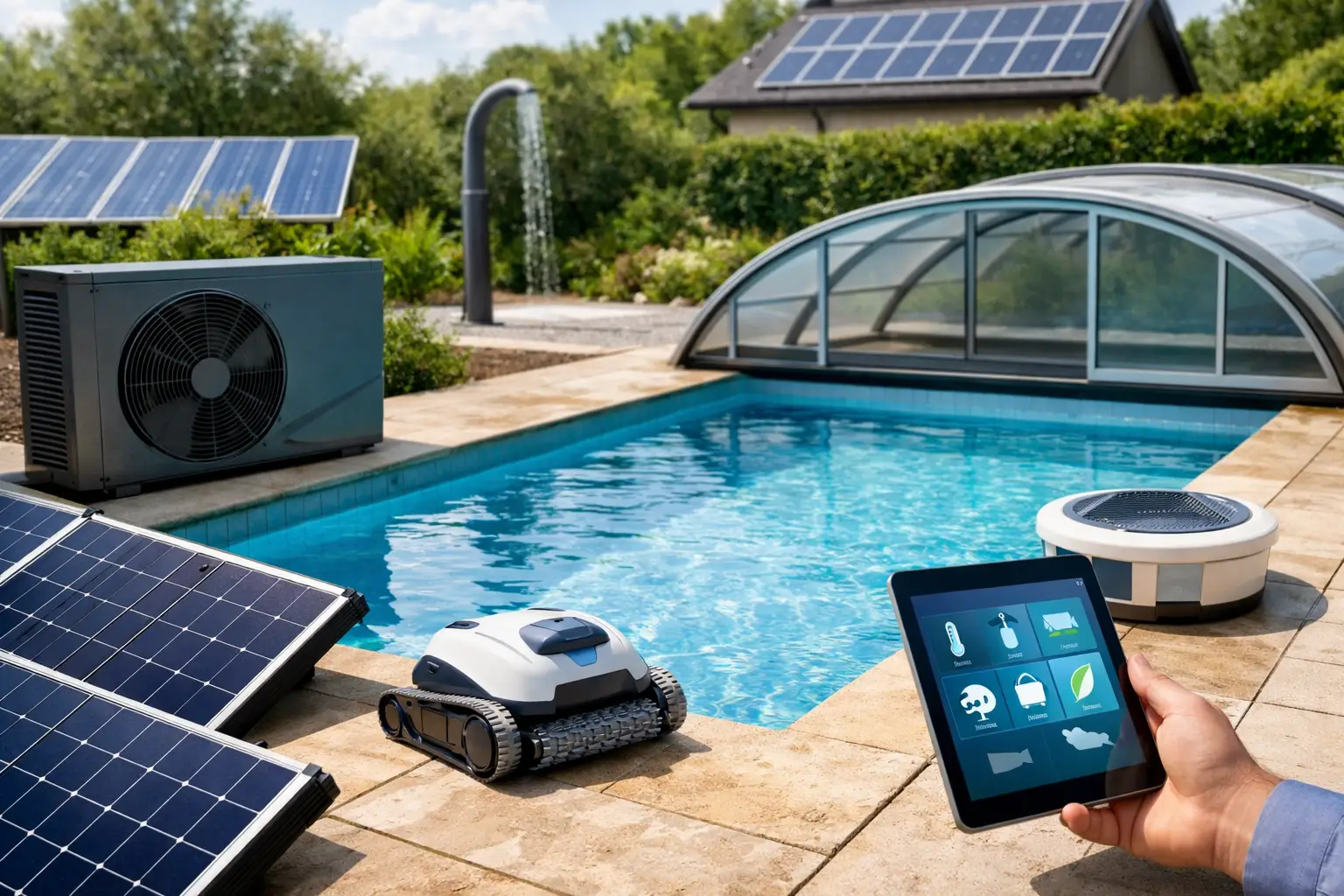 8 solutii economisire energie piscina