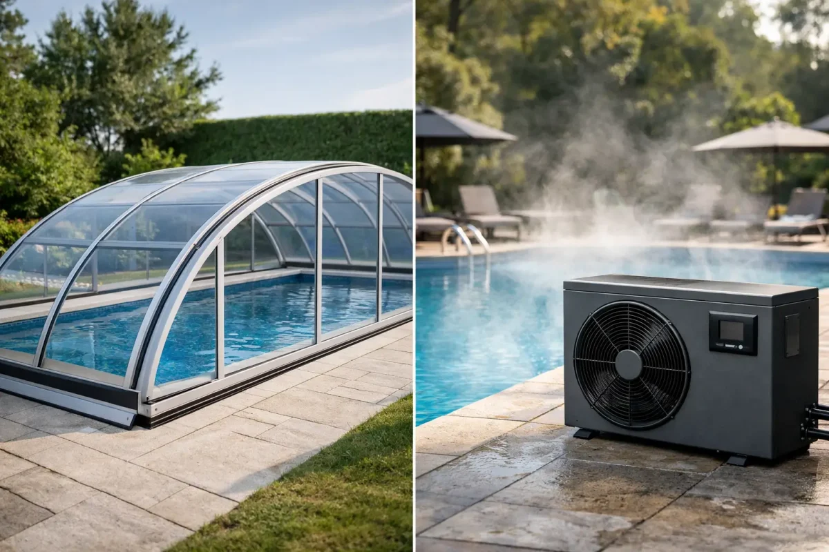 Acoperire piscină vs încălzire permanentă