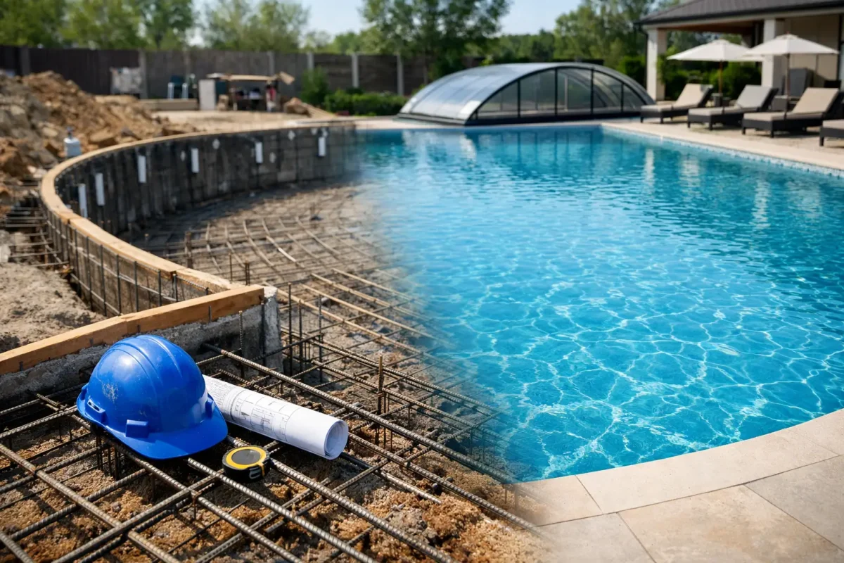 Cum alegi structura pentru o piscină mare