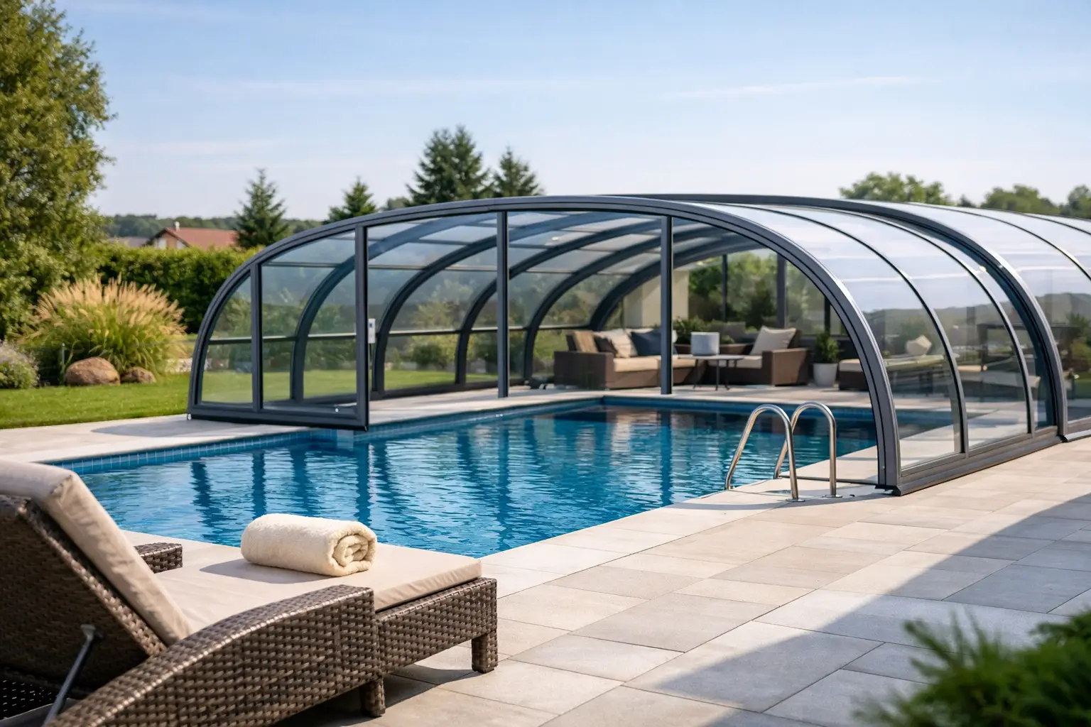 Închideri piscine pentru confort tot anul