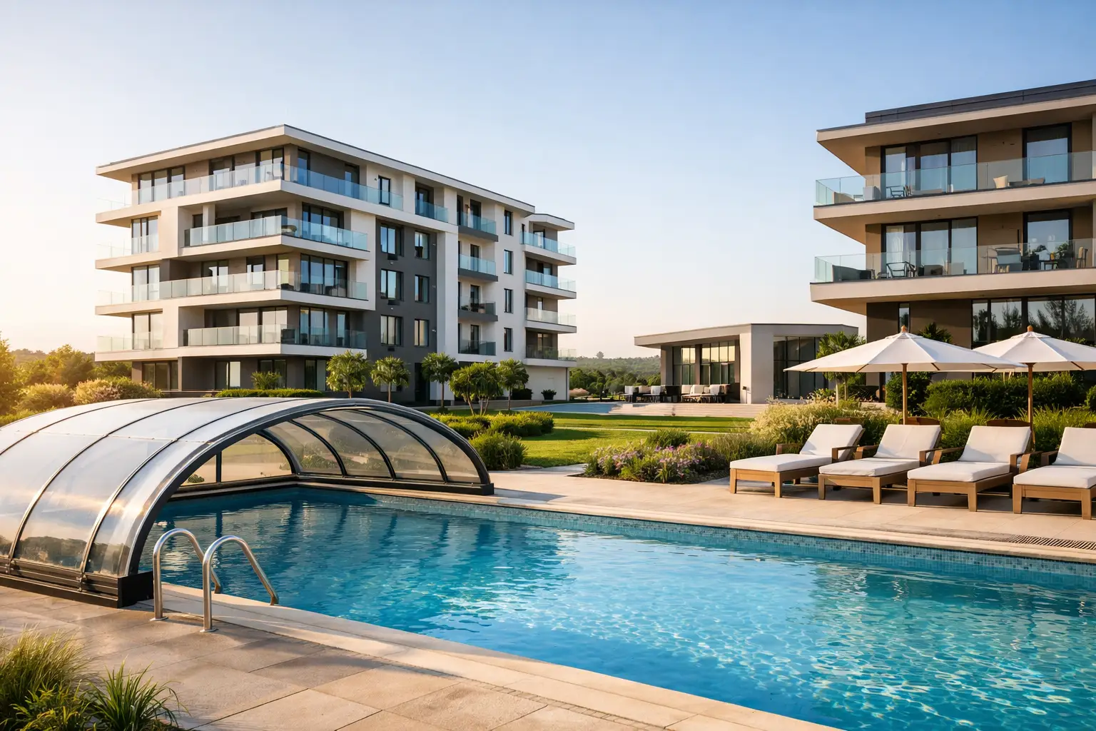 Soluții piscină pentru dezvoltatori imobiliari