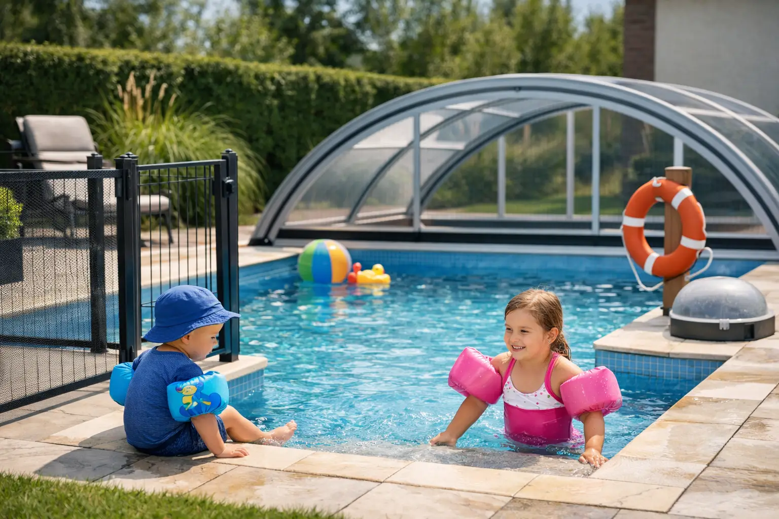 Cum securizezi piscina pentru copii în siguranță