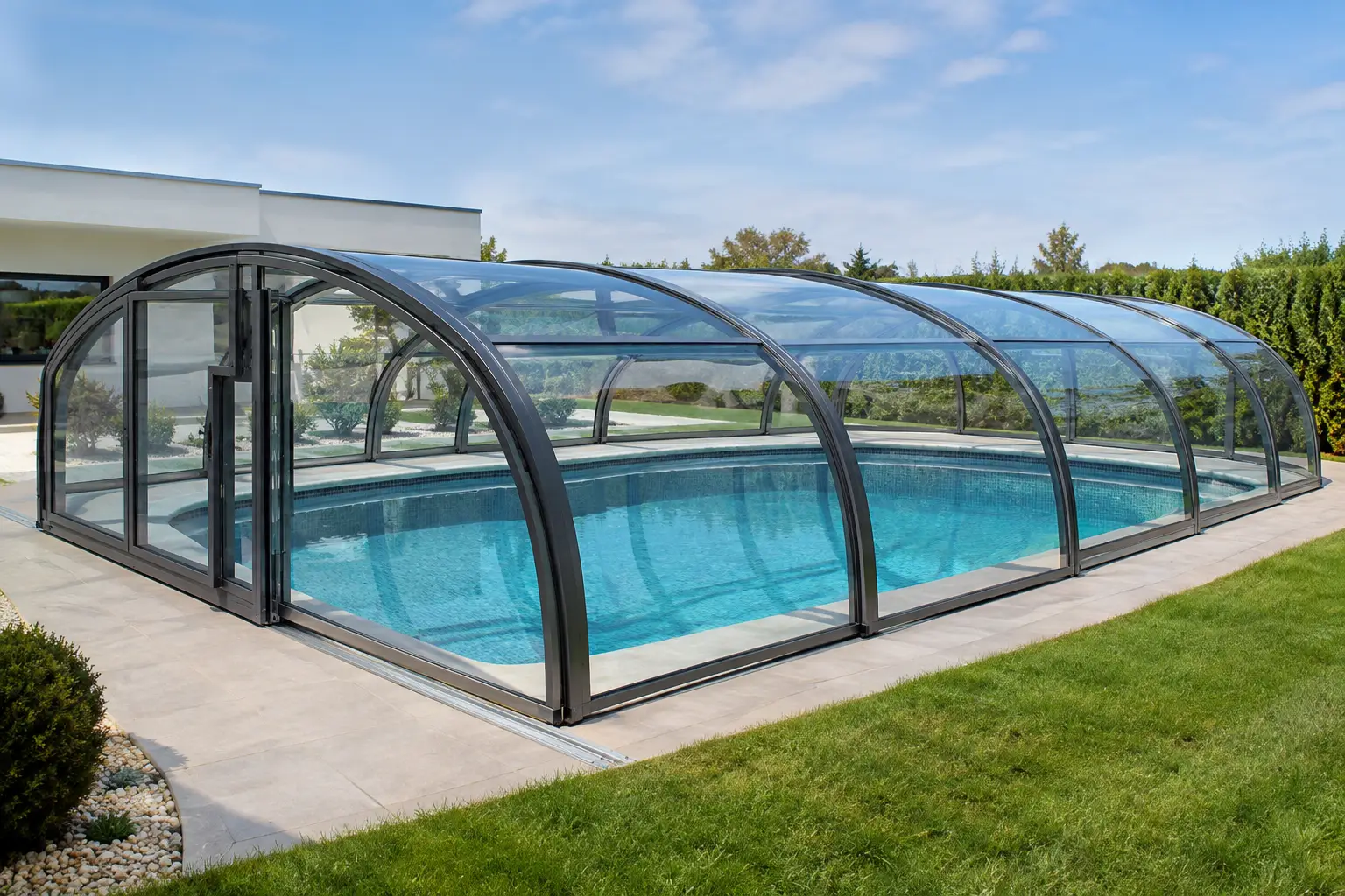 Exemple de acoperiri pentru piscine atipice
