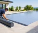 Exemplu montaj Coverseal pentru piscină rezidențială