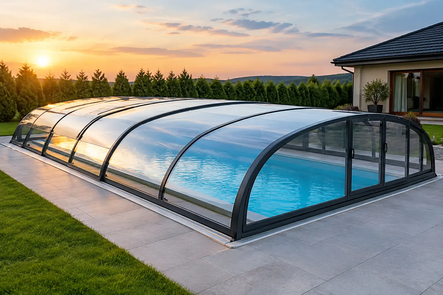 Piscină acoperită pentru confort și economie