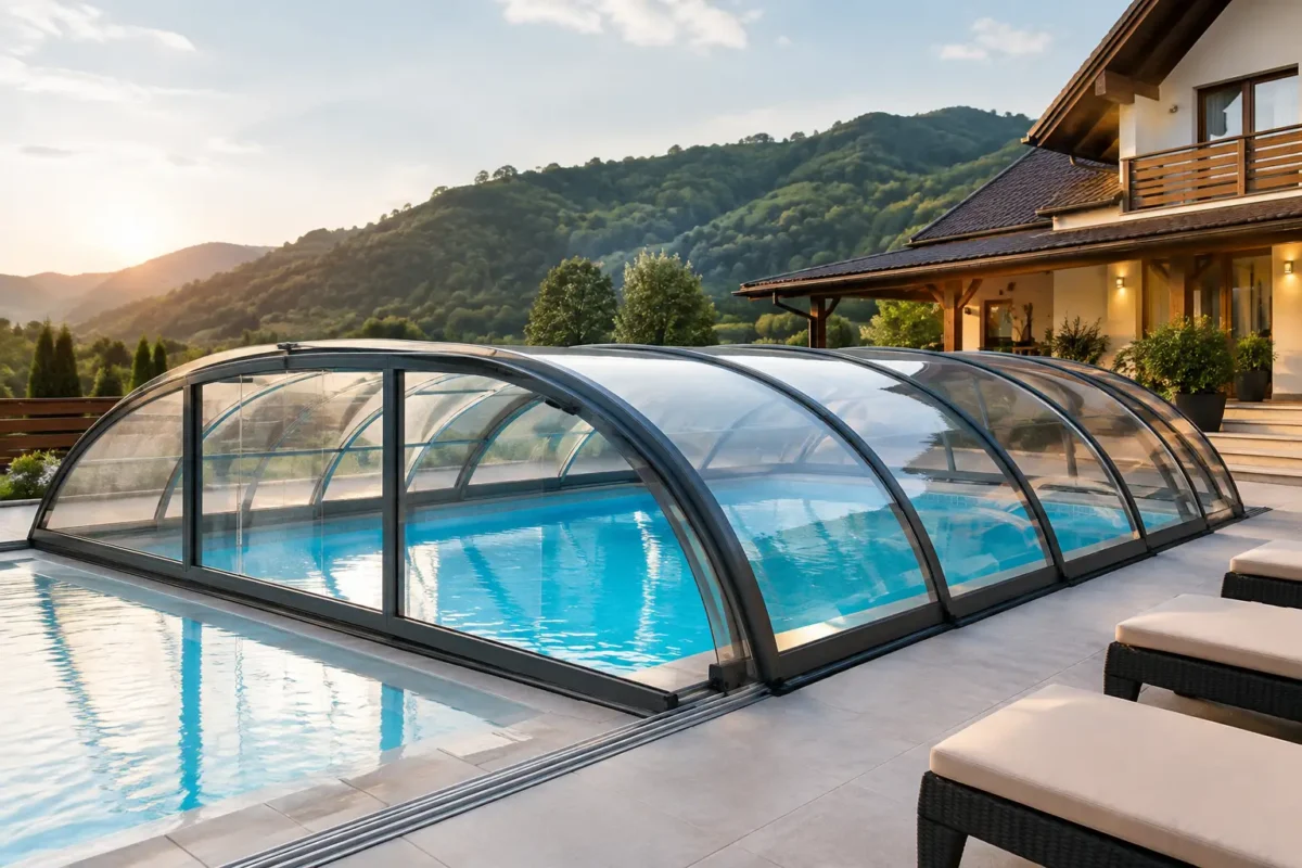 Economii termice la pensiune cu piscină acoperită